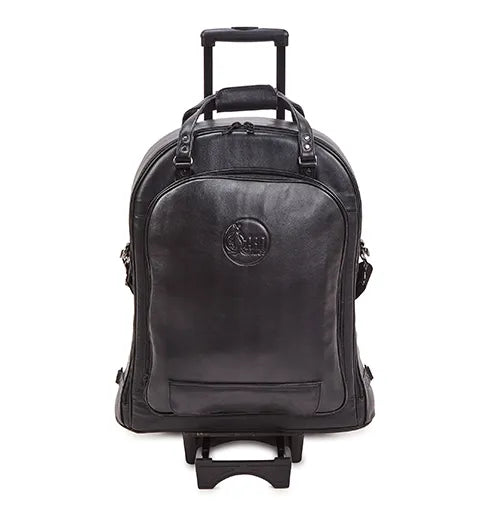 GARD super  triple Trumpet wheelie Gig Bag, Black Leather