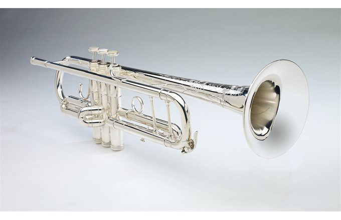 S E Shires Bb Trumpet Model B in Silver Plate
