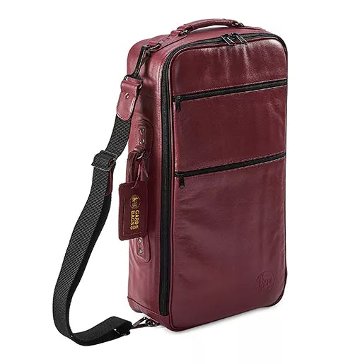GARD Compact Triple Trumpet Gig Bag, Burgundy Leather