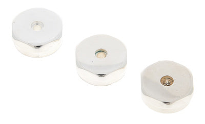 Schilke Trumpet Heavy Bottom Valve Caps - Silver - Set of 3