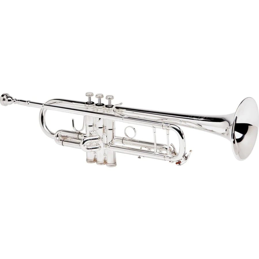 B&S Challenger II Large bore Bb Trumpet - Silver Plate