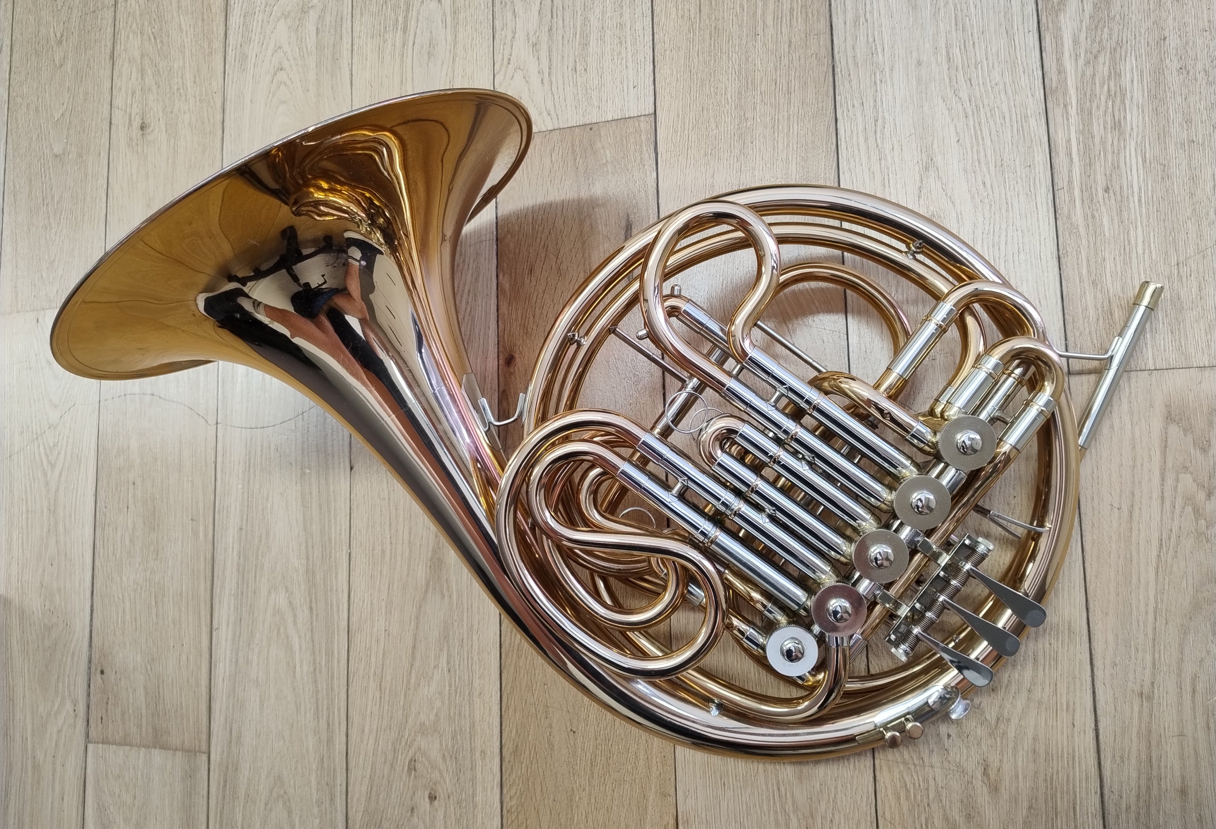 Lidl 752 Double French Horn With Stopping Valve (Pre-owned)