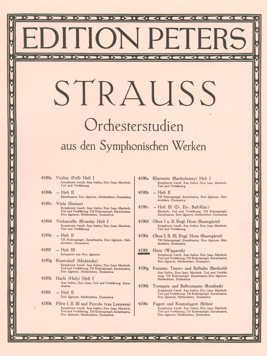 Orch Studies (tbn) - Strauss