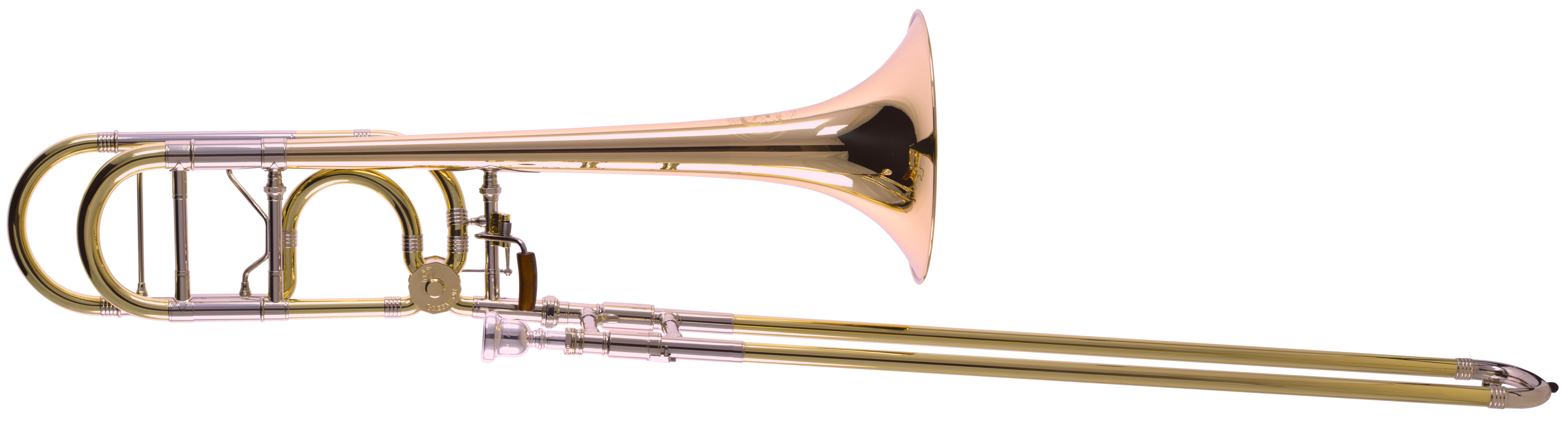 Greenhoe GB4 Bb/F Large Bore Tenor Trombone Outfit with Gold Brass Bell