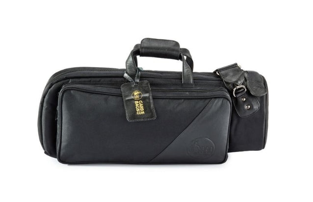 GARD Single Trumpet Gig Bag with Expanding Mute Pocket - Synthetic with Leather Trim