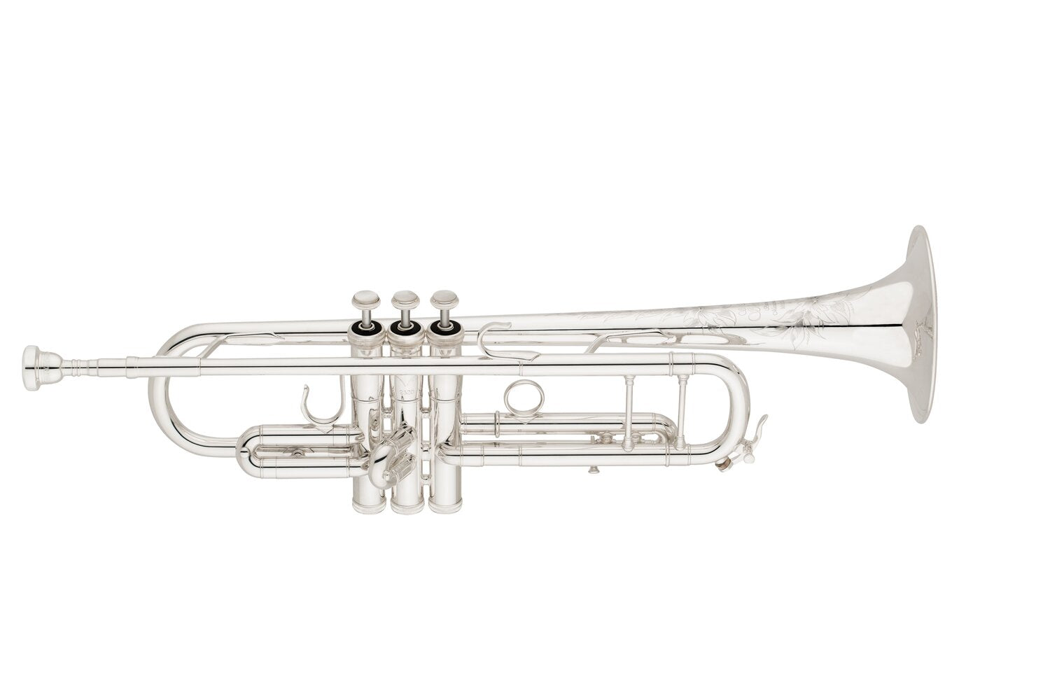 S E Shires Bb Trumpet A Bell in Silver Plate