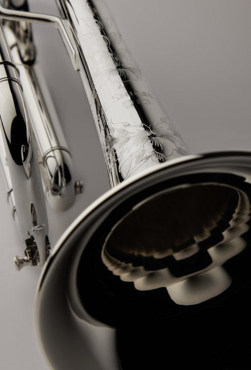 Shires Q series Bb trumpet outfit in Silver Plate