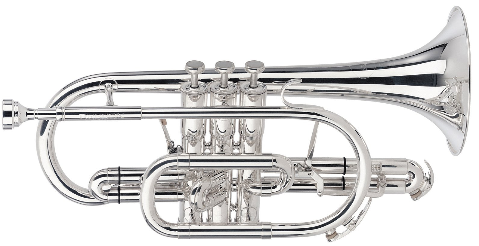 Besson Sovereign BE928GT Bb Cornet outfit S/P with prestige style main tuning slide trigger