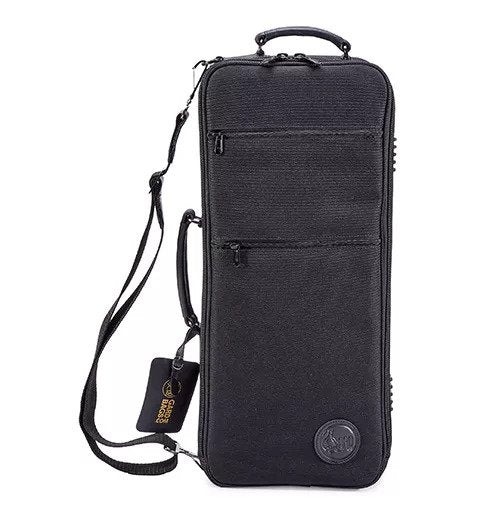 GARD Compact Double Trumpet Gig Bag, Synthetic with Leather Trim