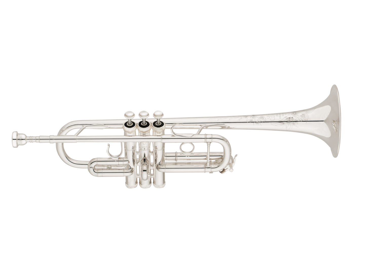 S E Shires C Trumpet Outfit Silver Plated Model 4F