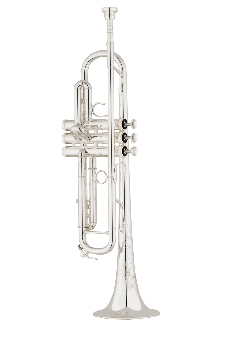 S E Shires Bb Trumpet CVP Bell in Silver Plate