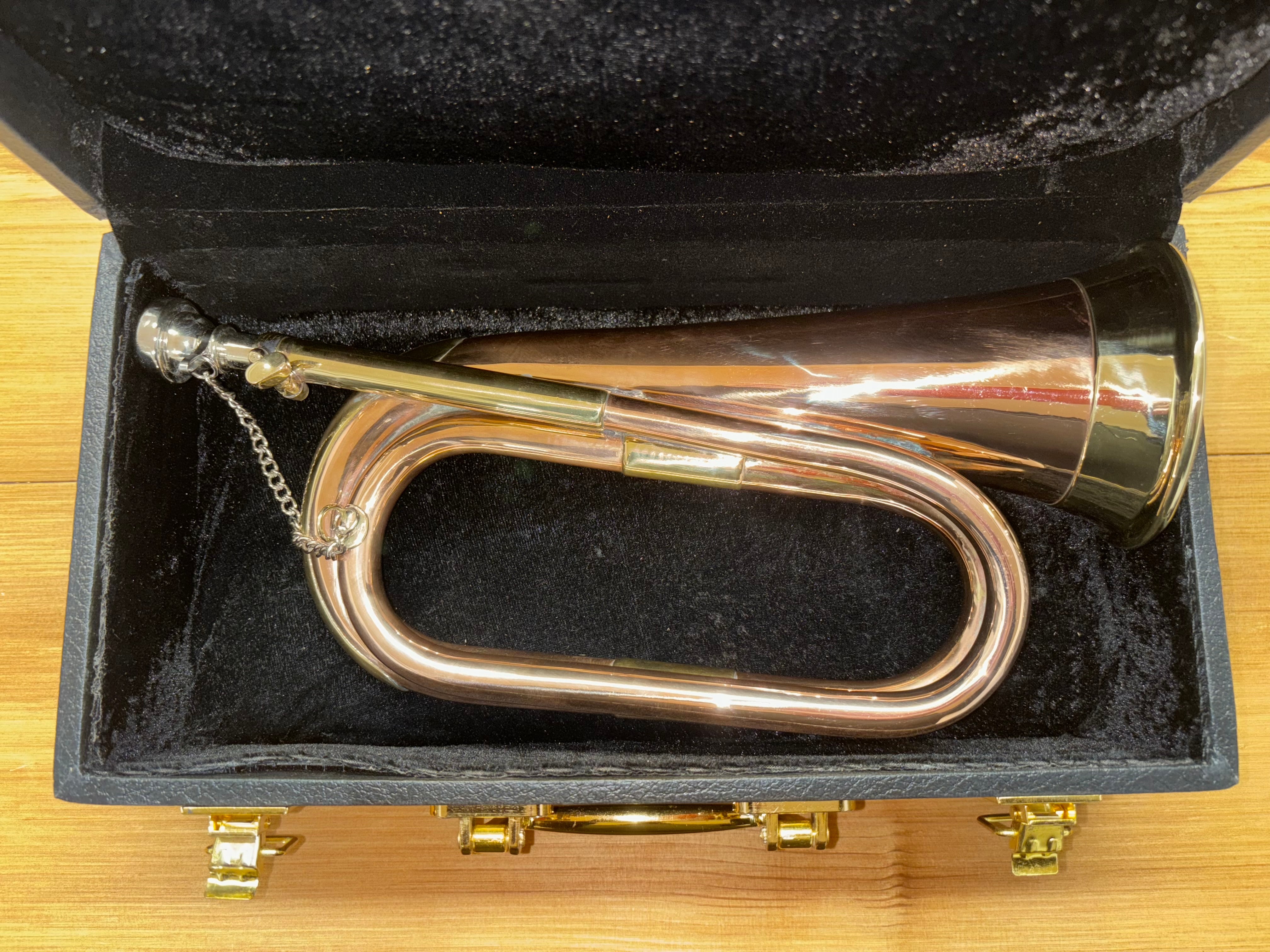 Tuneable Bugle with Case and Mouthpiece