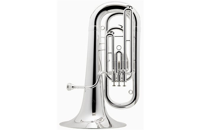 Besson Prodige Eb Tuba outfit, silver plated