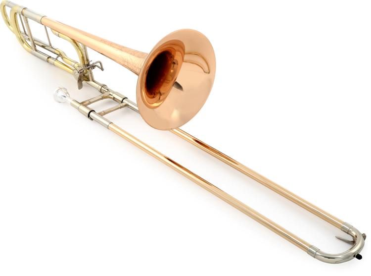 Manchester Brass Professional Tenor Trombone in Lacquer with Red