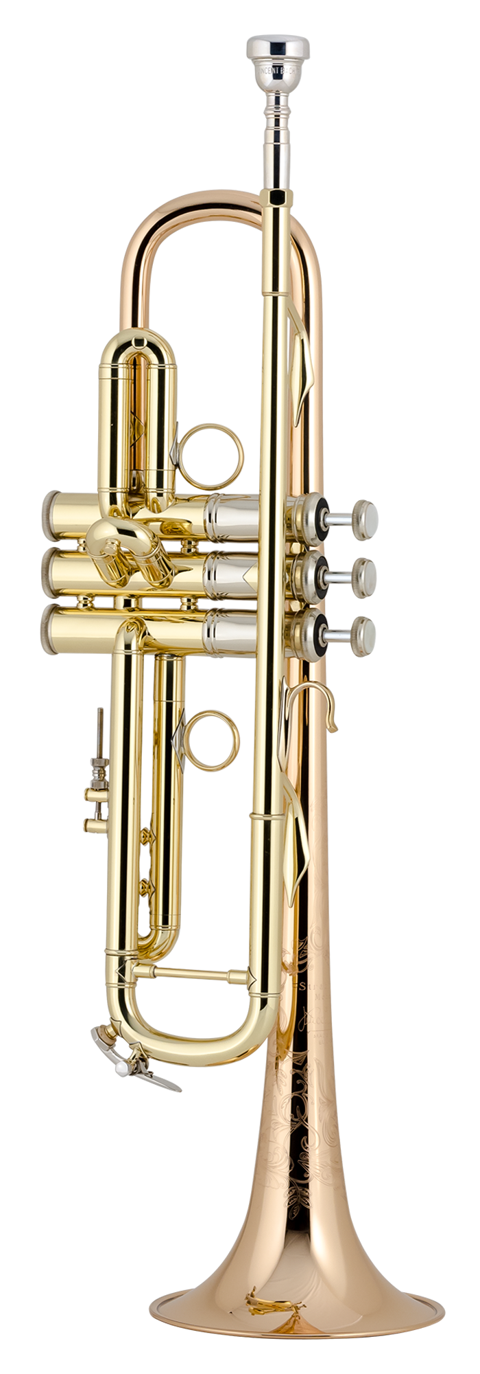Bach Stradivarius LR19043B bronze bell deluxe engraved Bb trumpet outfit lacquer
