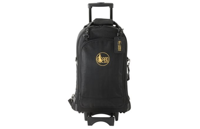 GARD  triple Trumpet wheelie Gig Bag, Synthetic with Leather Trim