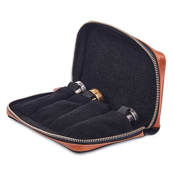 Gard elite mouthpiece pouch with zip black/tan - holds 4