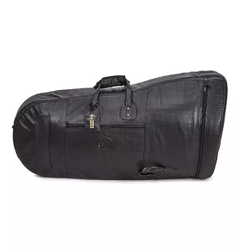 GARD Tuba gig bag Black Leather . up to 19.5" bell, instrument up to 37" long