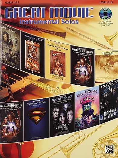 Great Movie Instrumental Solos french horn book with CD