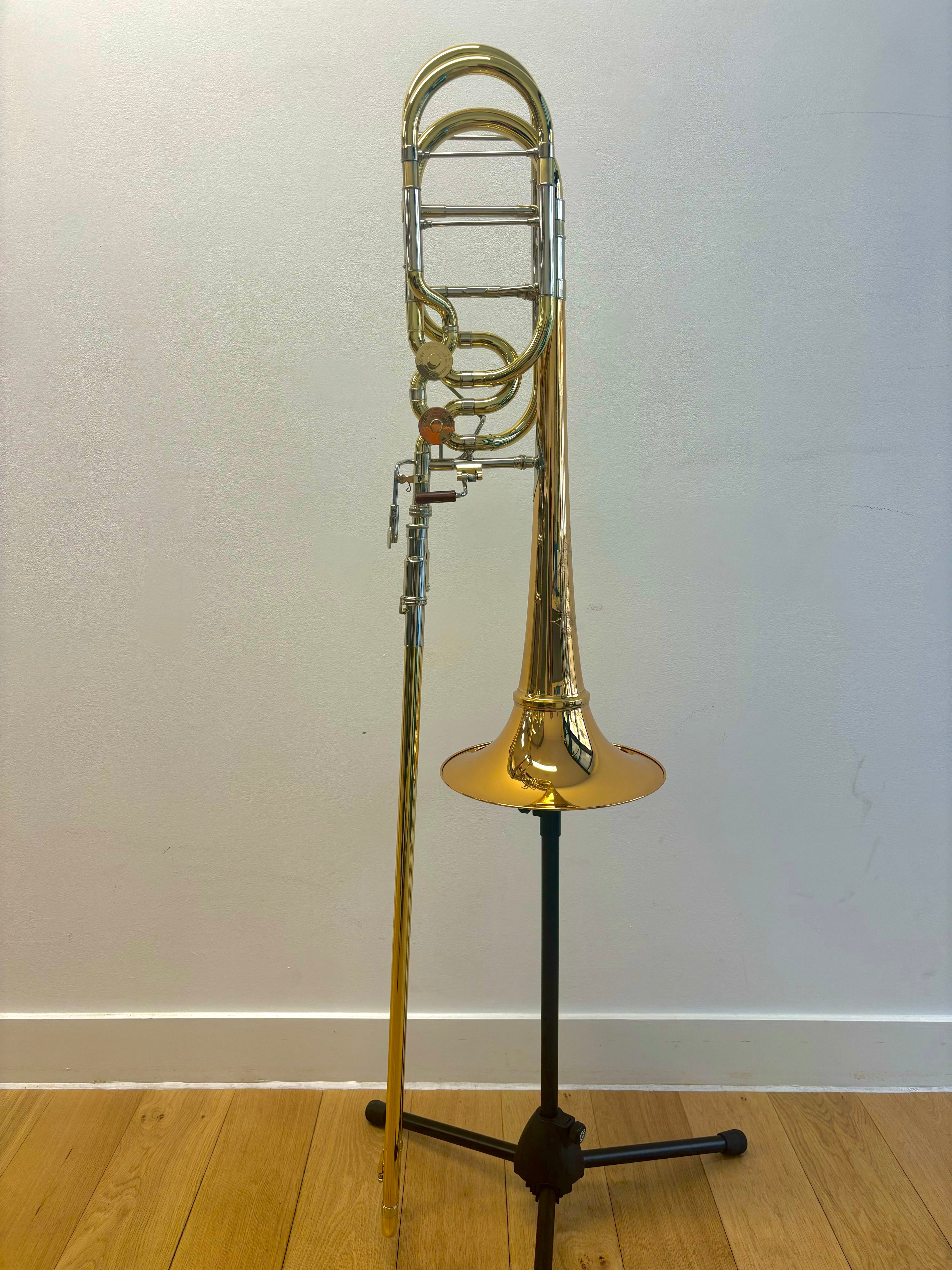 Shires Vintage Elkhart Bass Trombone with Detachable Bell.