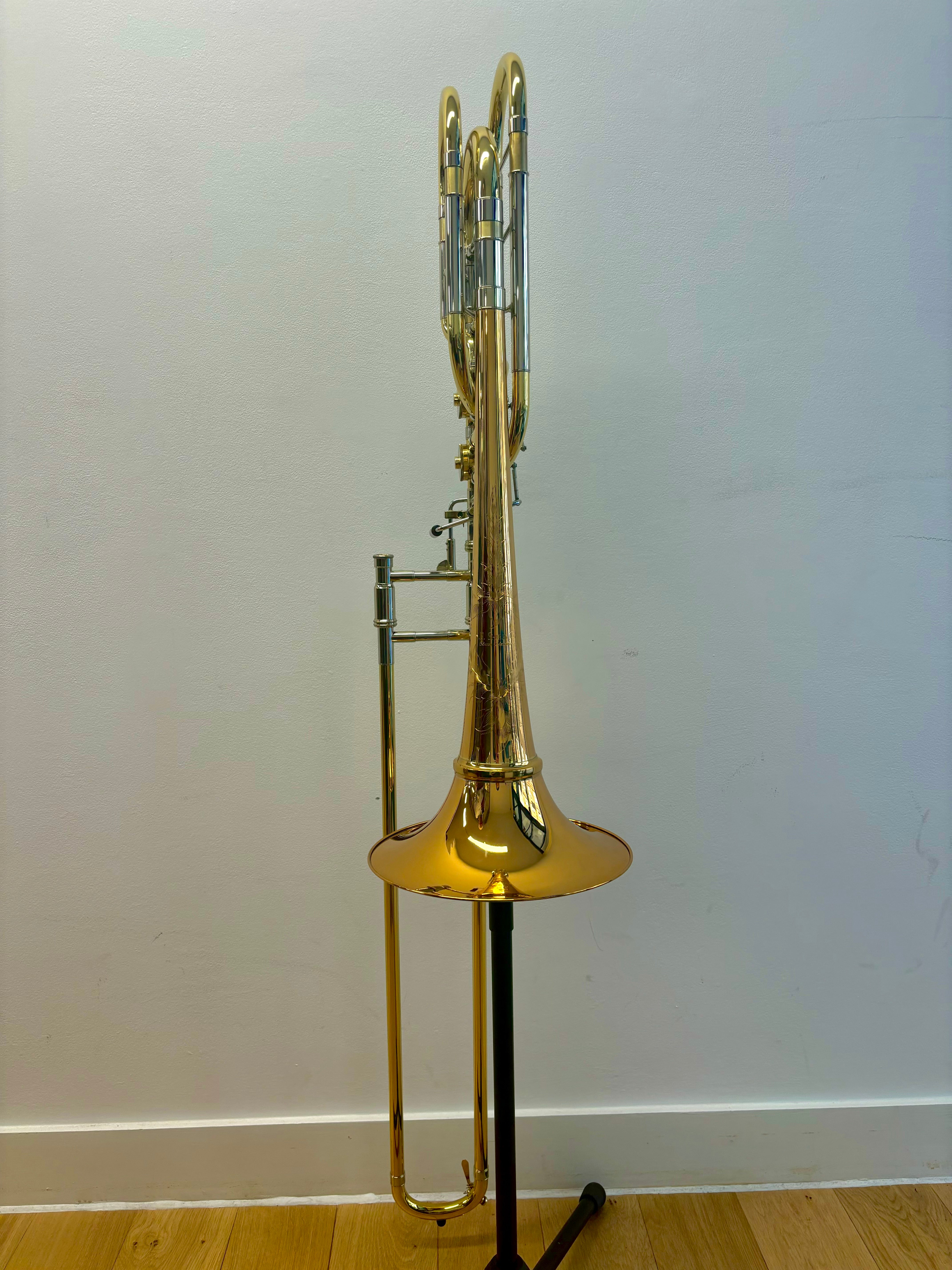 Shires Vintage Elkhart Bass Trombone with Detachable Bell.