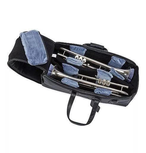 GARD Trumpet and Mutes Gig Bag, Black Leather
