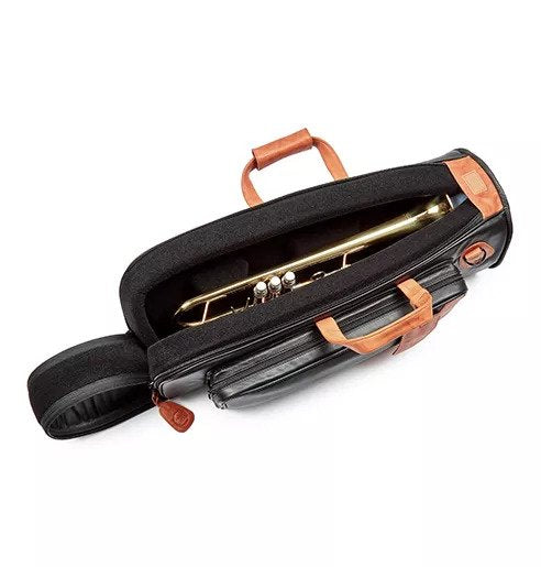 Gard Elite Single Trumpet Gig Bag, Black Leather