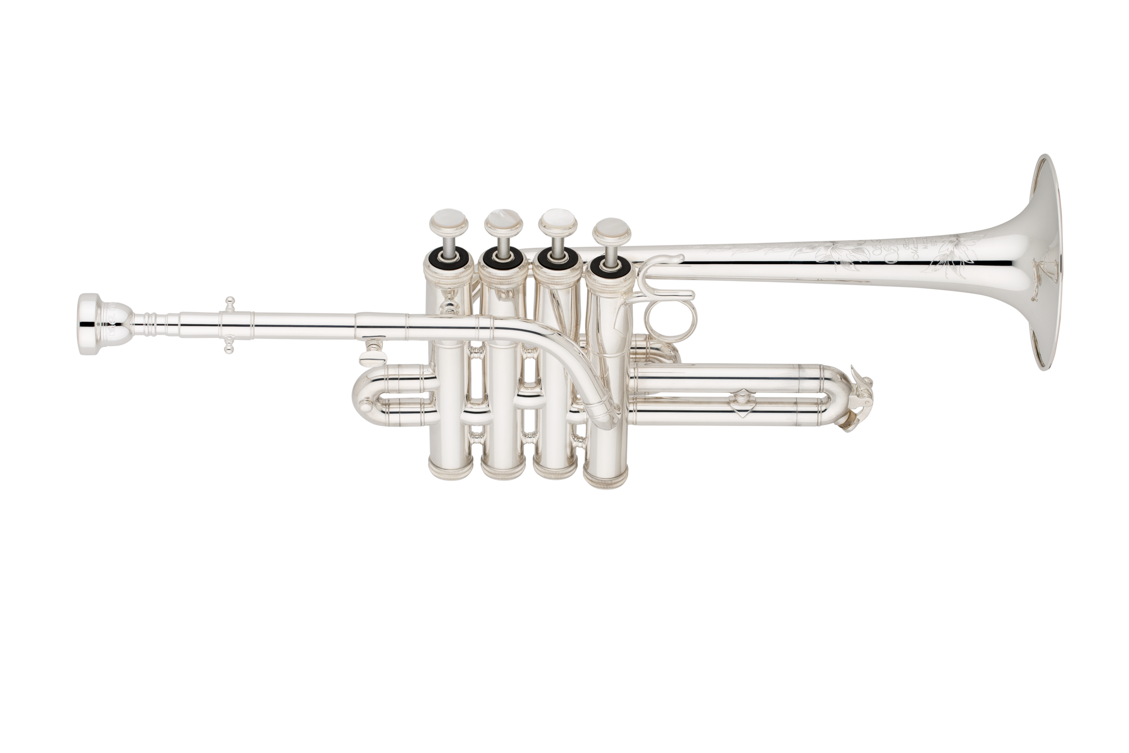 S.E. Shires Piccolo Trumpet - Silver Plate