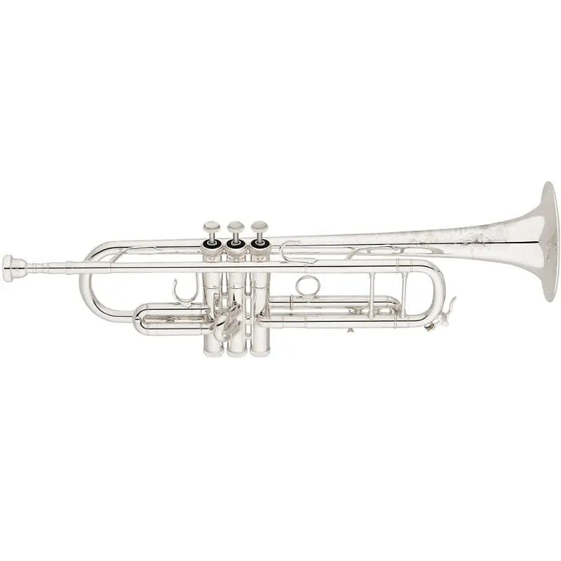 S E Shires Bb Trumpet model AZ in Silver Plate