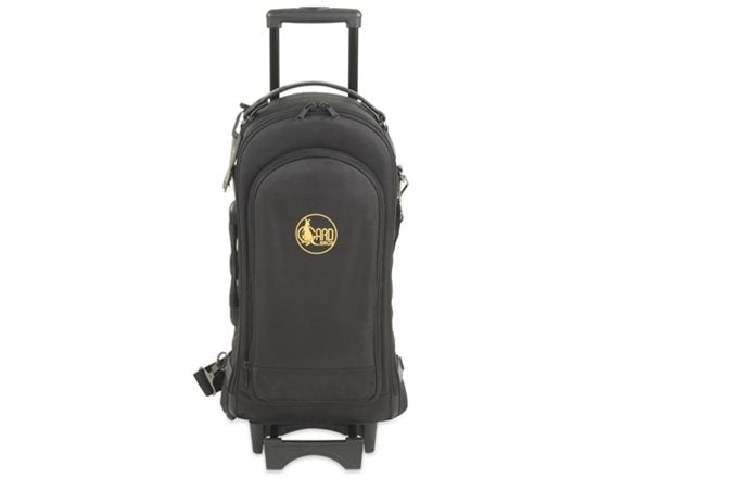 GARD compact  triple Trumpet wheelie Gig Bag, Synthetic with Leather Trim